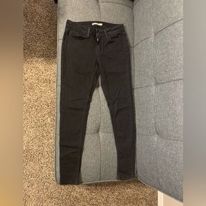 Black Levi skinny jeans